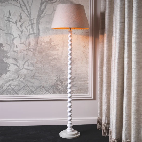 Massimo golvlampa vitt/linne 187,5 cm Massimo golvlampa vitt/linne 187,5 cm