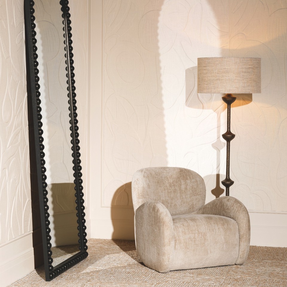 Lucente golvlampa vintage mässing 170 cm