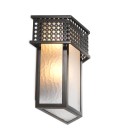 Minerva vägglampa brons/frostat glas 30 cm