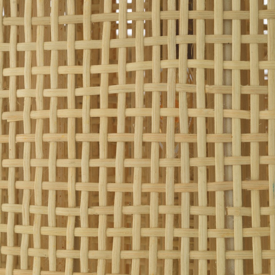 Bernardi chandelier natural rattan/vintage brass 80 cm