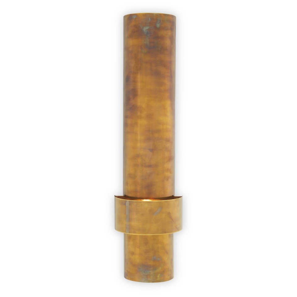 Foxwood vägglampa vintage mässing 65 cm