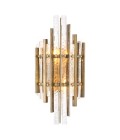 Leonora wall lamp vintage brass/glass 44 cm
