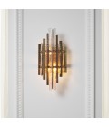 Leonora wall lamp vintage brass/glass 44 cm