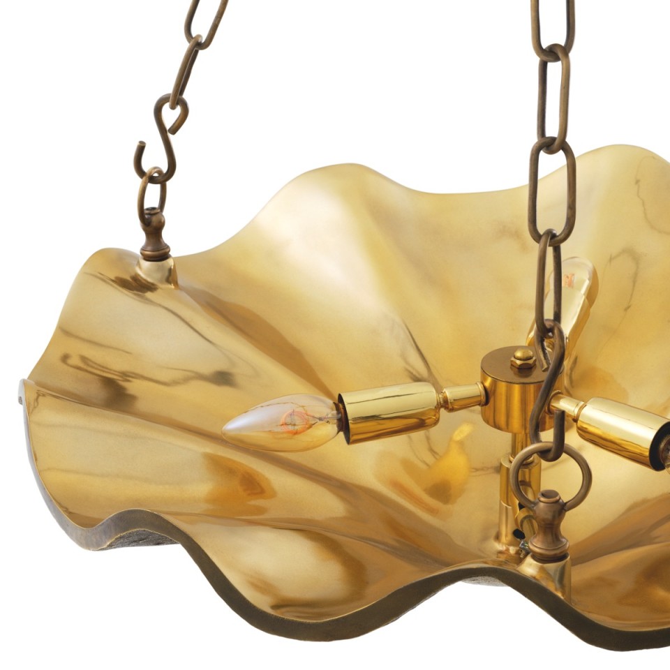 Aurelia chandelier vintage brass 60 cm