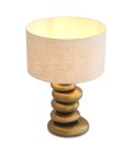 Kallisto table lamp vintage brass/linen 66.5 cm