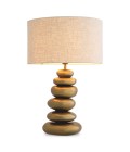 Kallisto table lamp vintage brass/linen 66.5 cm