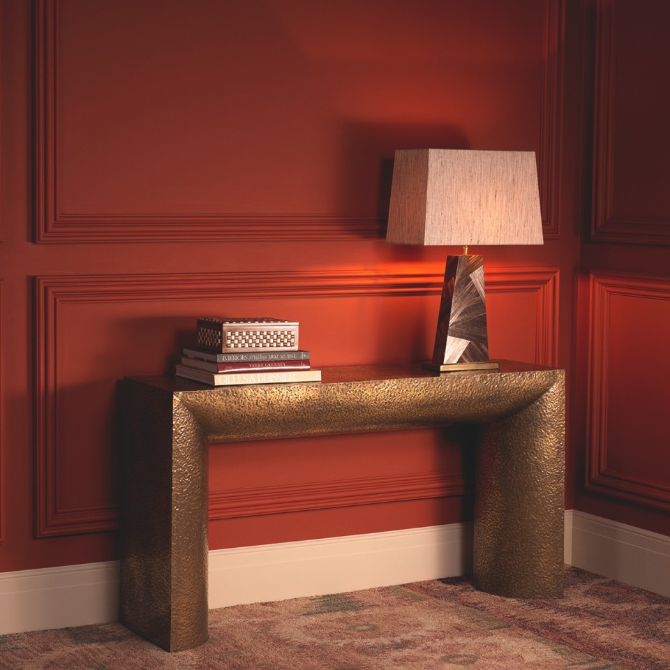 Gaultier bordslampa brun/beige 71 cm