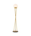Izzy floor lamp antique brass/alabaster 140 cm