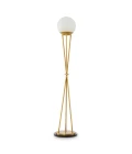 Izzy golvlampa antikmässing/alabaster 140 cm
