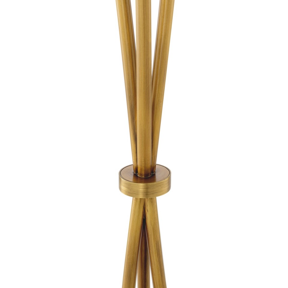 Izzy floor lamp antique brass/alabaster 140 cm
