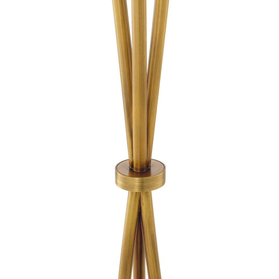 Izzy golvlampa antikmässing/alabaster 140 cm