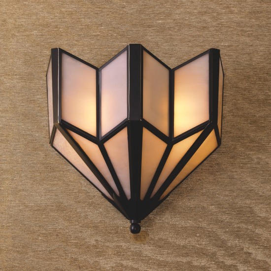 Victory vägglampa brons/vitt 41,5 cm