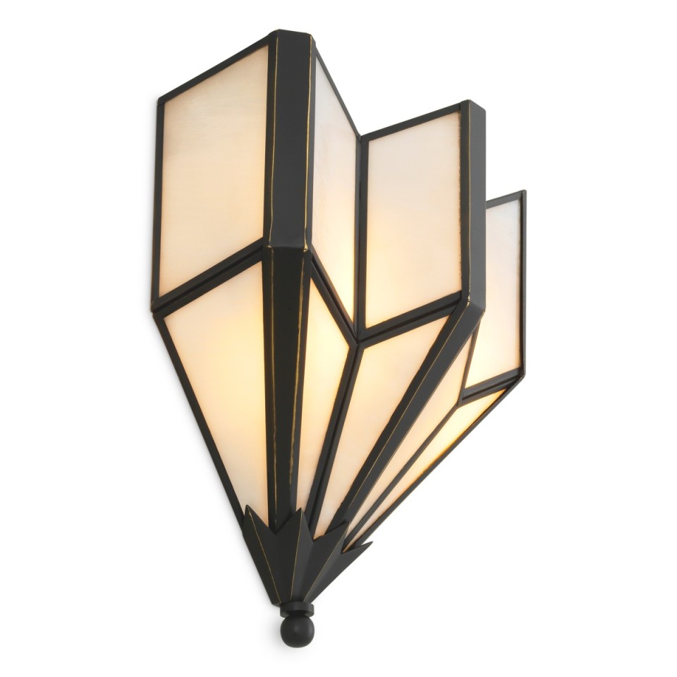 Victory vägglampa brons/vitt 41,5 cm
