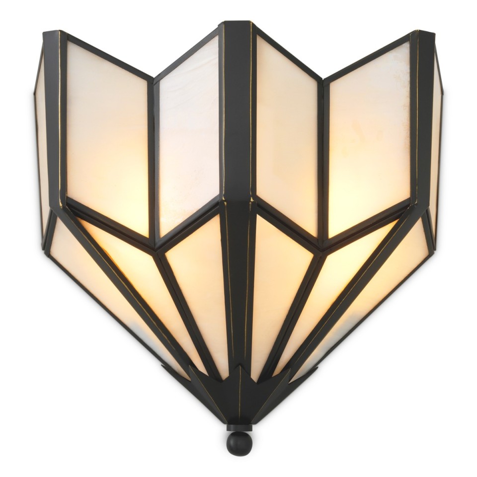 Victory vägglampa brons/vitt 41,5 cm