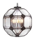 Olympia L ljuskronan brons/klart glas 80 cm