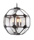 Olympia L ljuskronan brons/klart glas 80 cm