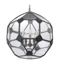 Olympia L ljuskronan brons/klart glas 80 cm