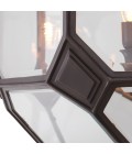 Olympia L ljuskronan brons/klart glas 80 cm