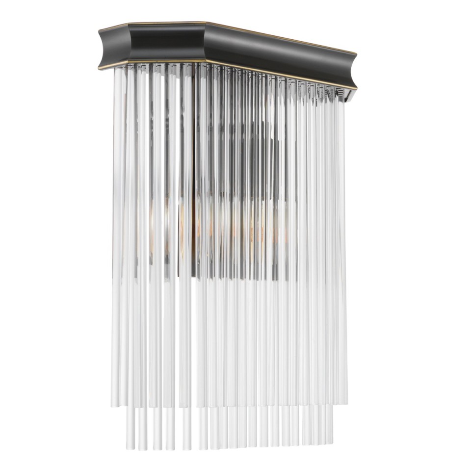 Estela vägglampa brons/klart glas 37 cm