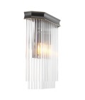Estela vägglampa brons/klart glas 37 cm