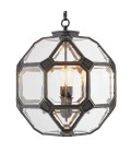 Olympia S ljuskrona brons/klart glas 60 cm