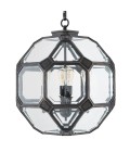Olympia S ljuskrona brons/klart glas 60 cm