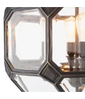 Olympia S chandelier bronze/clear glass 60 cm