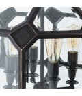 Olympia S ljuskrona brons/klart glas 60 cm