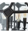 Olympia S chandelier bronze/clear glass 60 cm