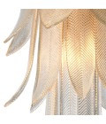 Erika S chandelier antique brass/clear glass 35 cm