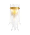 Erika wall light antique brass/clear glass 66.5 cm