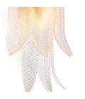 Erika wall light antique brass/clear glass 66.5 cm