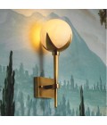 Alesa single wall light antique brass/alabaster 35 cm