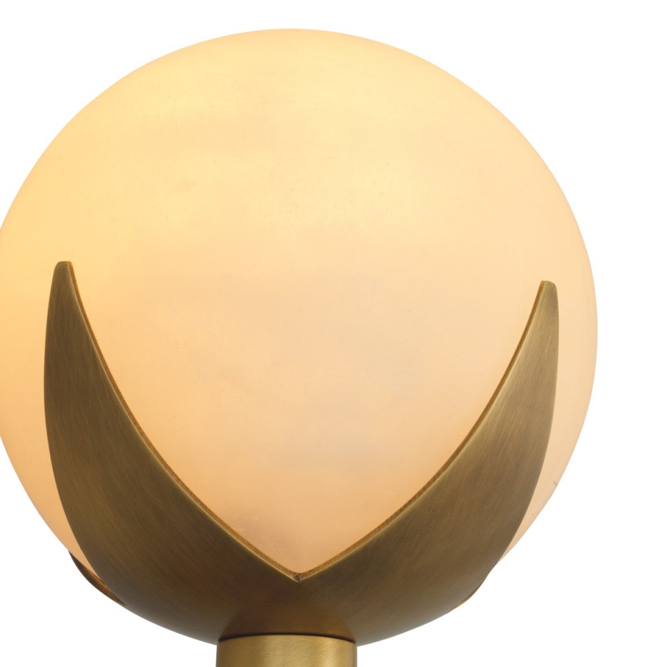 Alesa single wall light antique brass/alabaster 35 cm