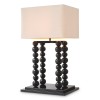 Bentley bordslampa piano svart/vitt 75 cm