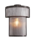 Andromeda vägglampa brons/rökglas 26 cm