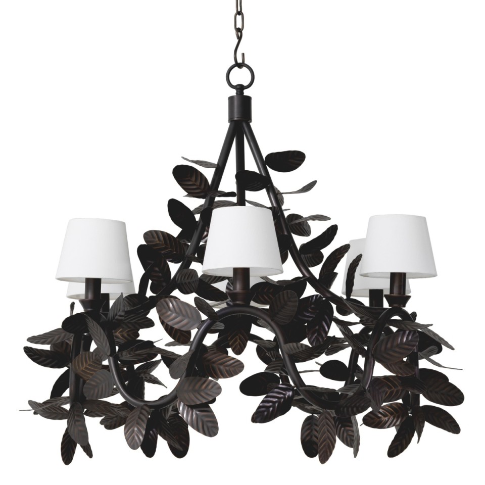 Cheverny chandelier bronze/white 90 cm