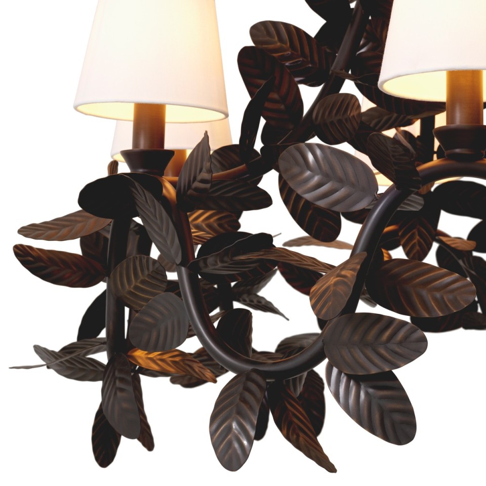 Cheverny chandelier bronze/white 90 cm