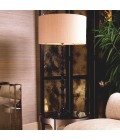 Arabella table lamp piano black/linen 112.5 cm
