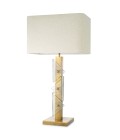 Mirabella table lamp vintage brass/glass 100 cm