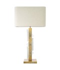 Mirabella table lamp vintage brass/glass 100 cm