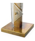 Mirabella table lamp vintage brass/glass 100 cm