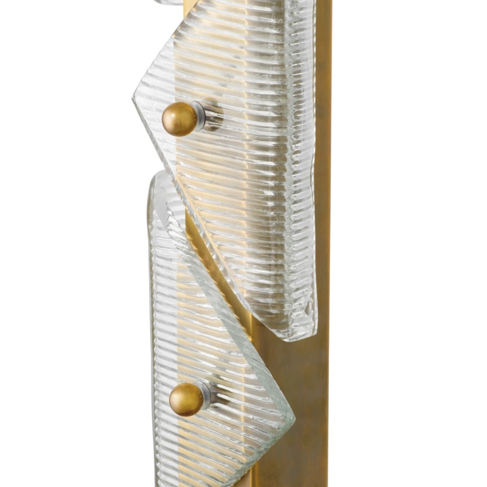 Mirabella table lamp vintage brass/glass 100 cm