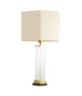 Harmonis table lamp vintage brass/glass 76 cm