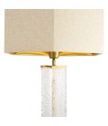 Harmonis table lamp vintage brass/glass 76 cm
