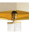 Harmonis table lamp vintage brass/glass 76 cm
