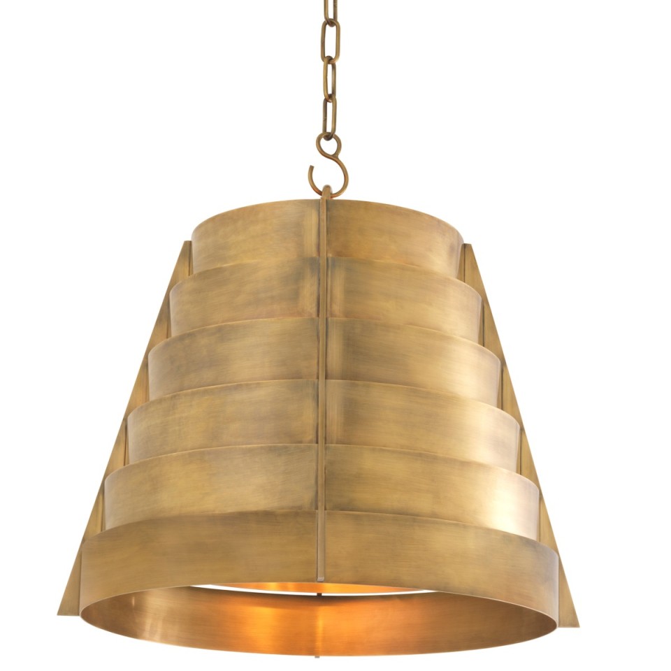 Fitzroy taklampa vintage mässing 55 cm