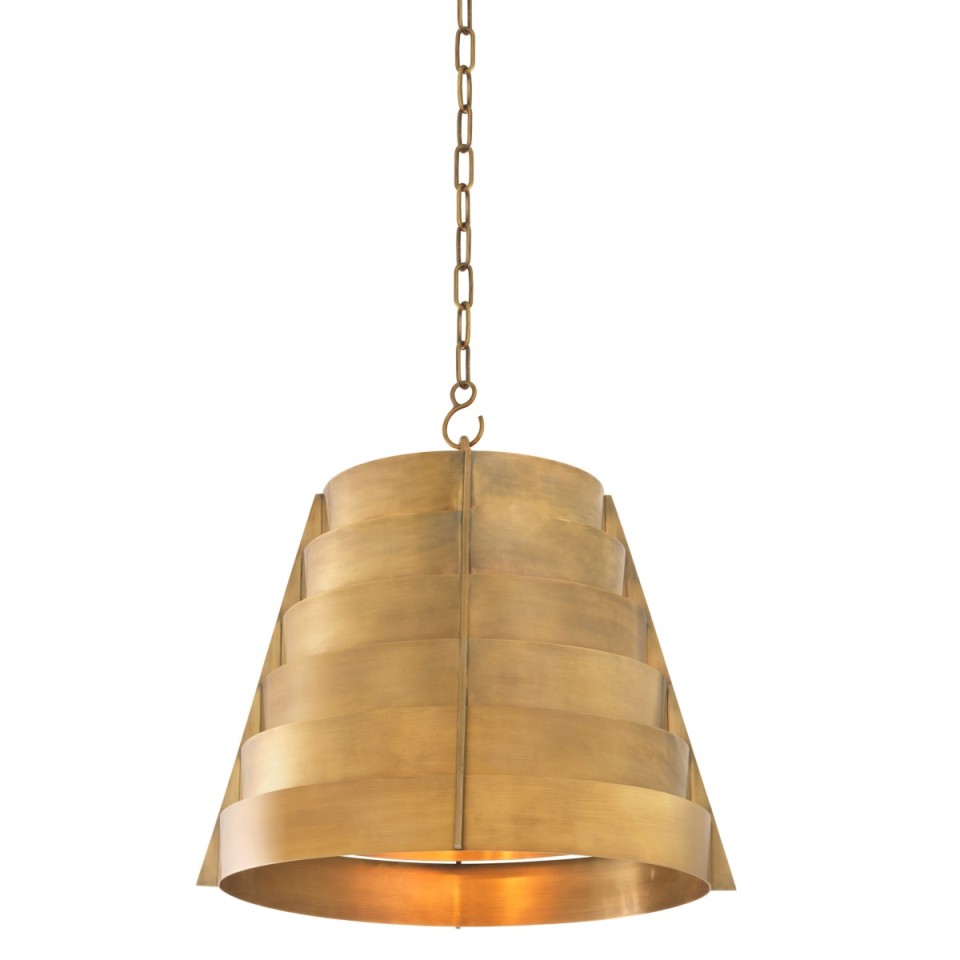 Fitzroy taklampa vintage mässing 55 cm