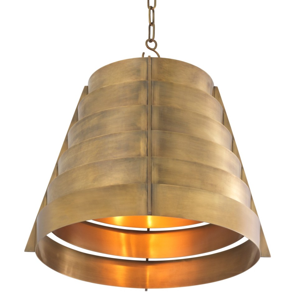 Fitzroy taklampa vintage mässing 55 cm