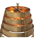 Fitzroy taklampa vintage mässing 55 cm
